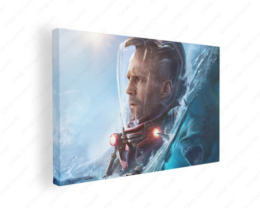 Jason Statham In Meg 2 Canvas Wall Art