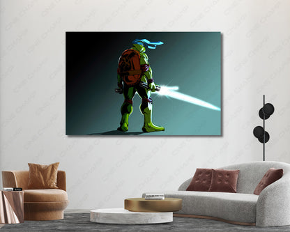Jedi Leonardo Ninja Turtle canvas print