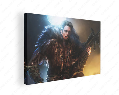 Joel Kinnaman Kraven the Hunter canvas wall art