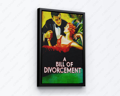 John Barrymore A Bill of Divorcement Canvas