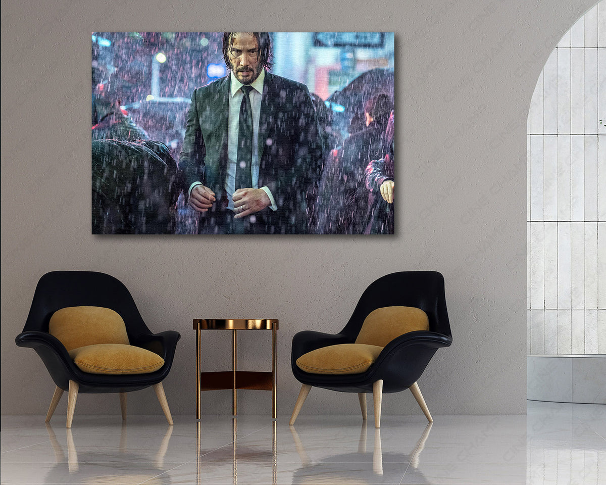 John Wick 3 action movie canvas