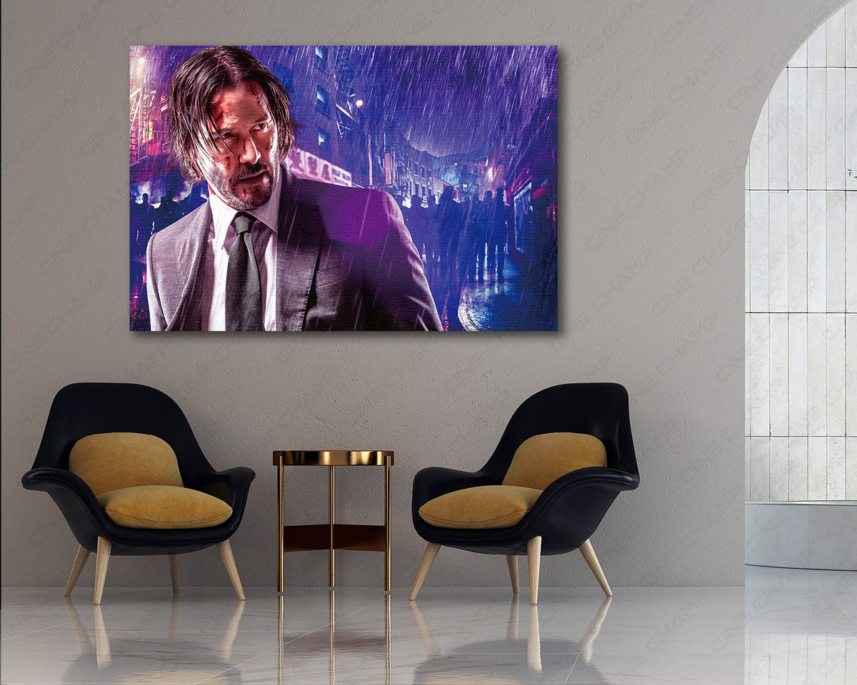 John Wick 3 cinematic painting canvas