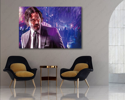 John Wick 3 cinematic painting canvas