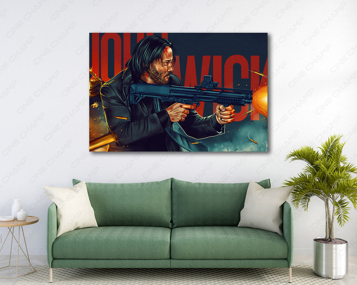 John Wick 4 painted canvas print