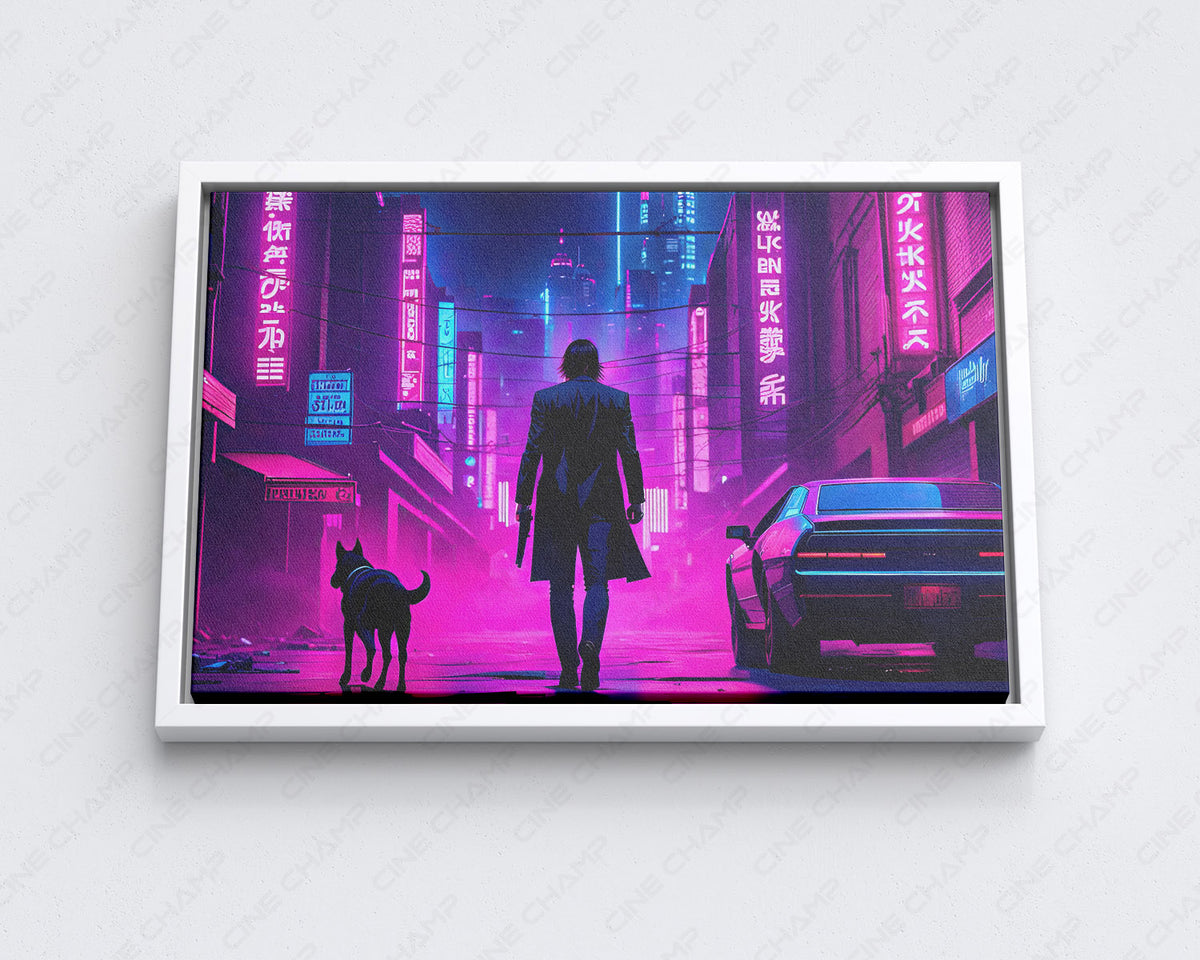 John Wick And Dog Cinematic Wall Art