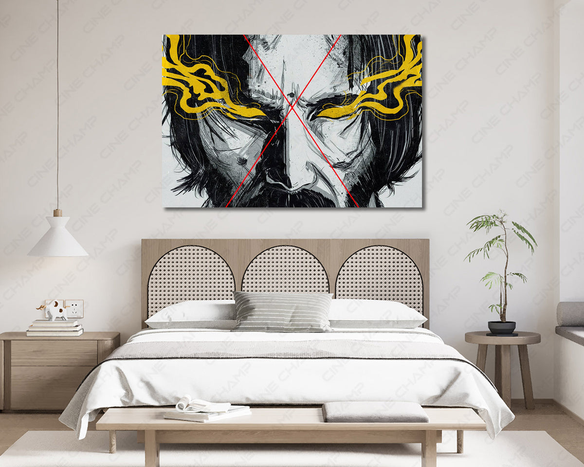 John Wick Bedroom Wall Art
