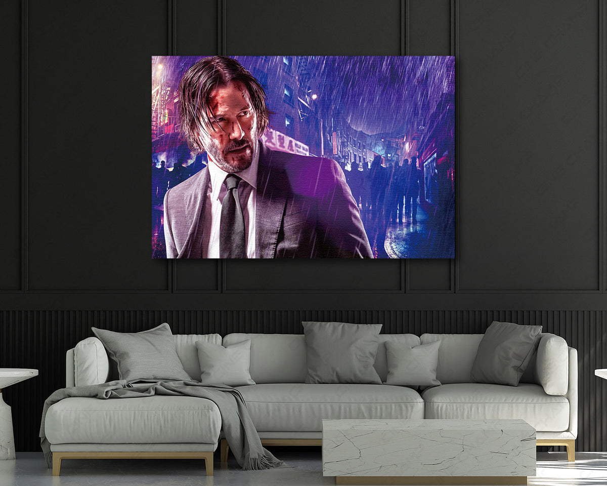 John Wick Chapter 3 painted canvas print