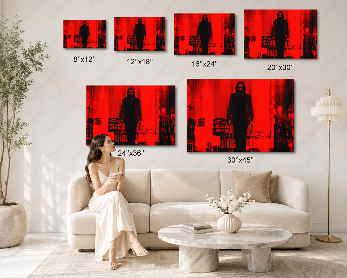John Wick Chapter 4 cinematic premium canvas
