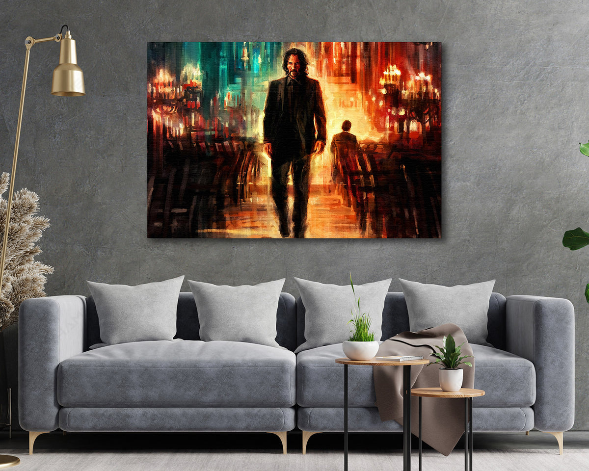 John Wick Chapter 4 dramatic movie canvas print