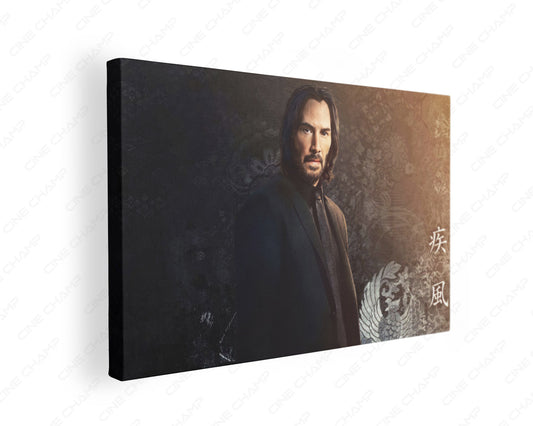 John Wick Chapter 4 epic cinematic canvas wall art