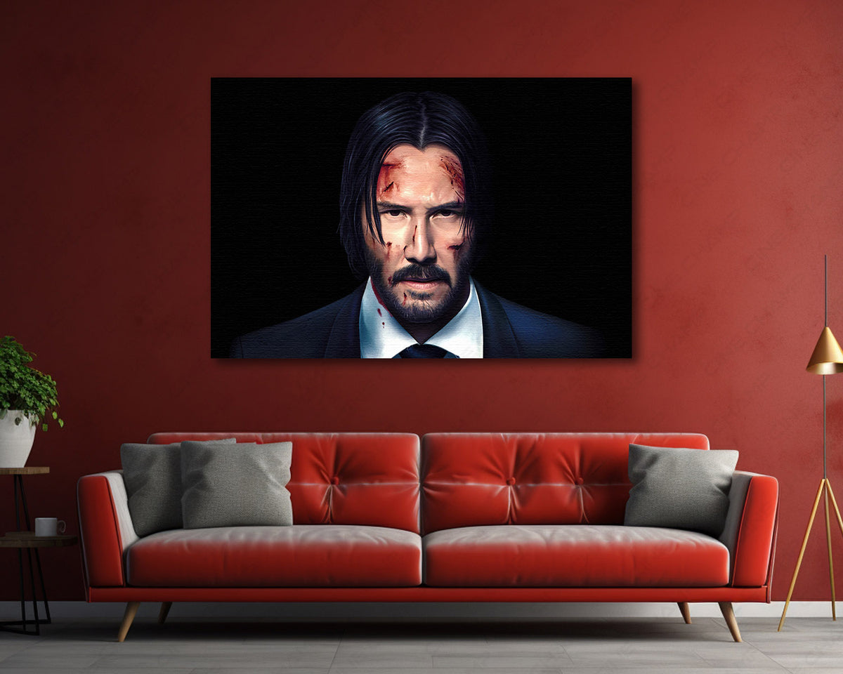 John Wick Keanu Reeves canvas print