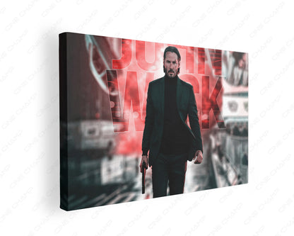 John Wick Keanu Reeves canvas wall art