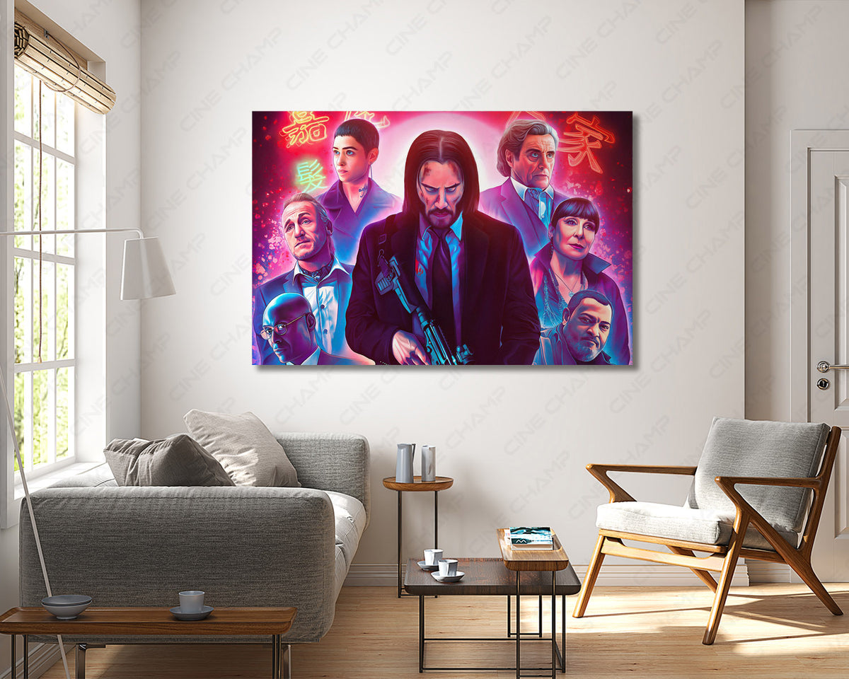John Wick Parabellum canine canvas artwork