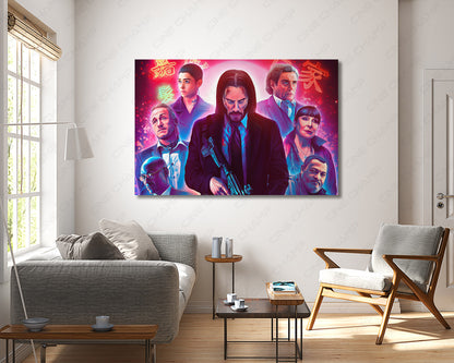John Wick Parabellum canine canvas artwork