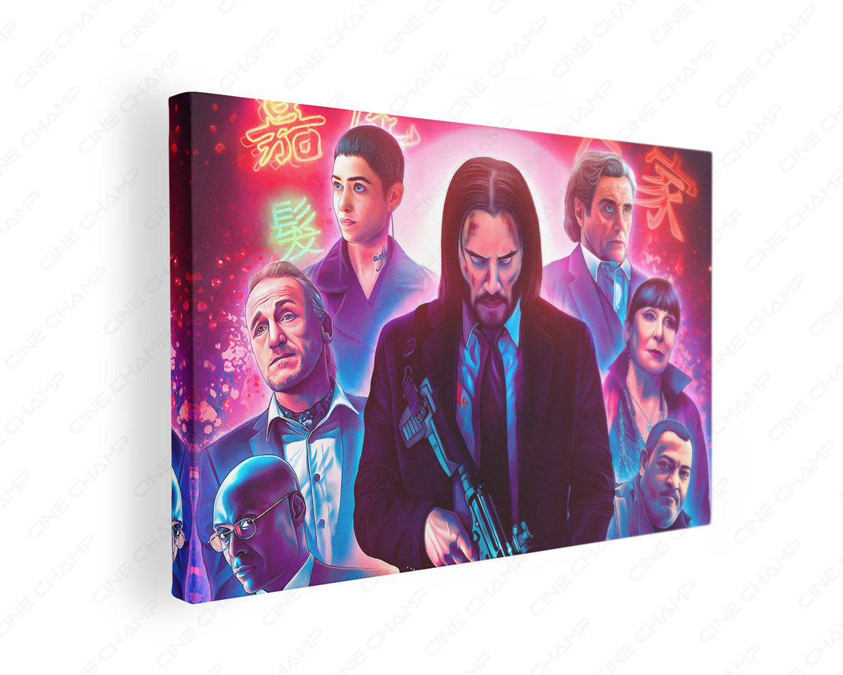 John Wick Parabellum dog canvas wall art