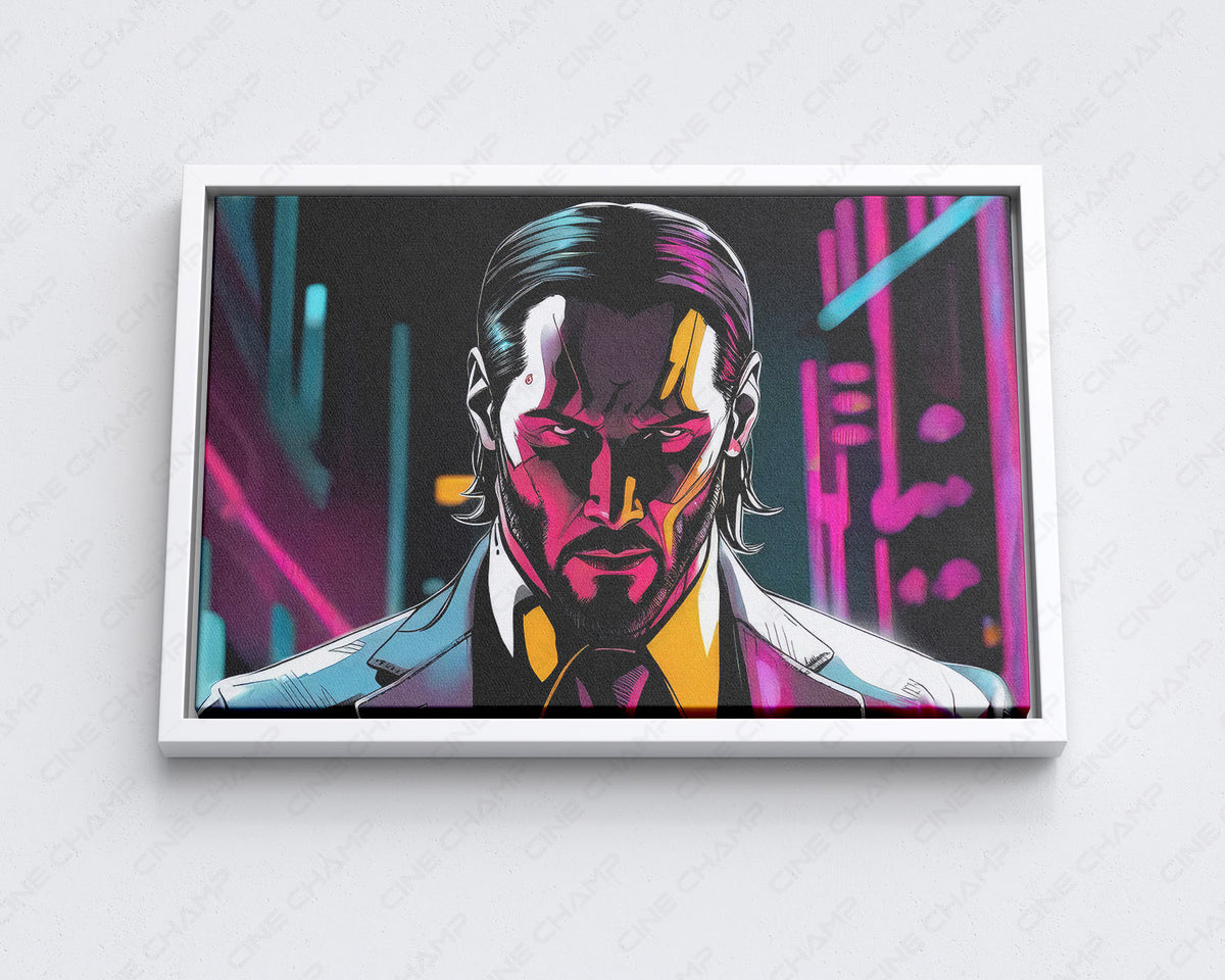John Wick abstract action canvas