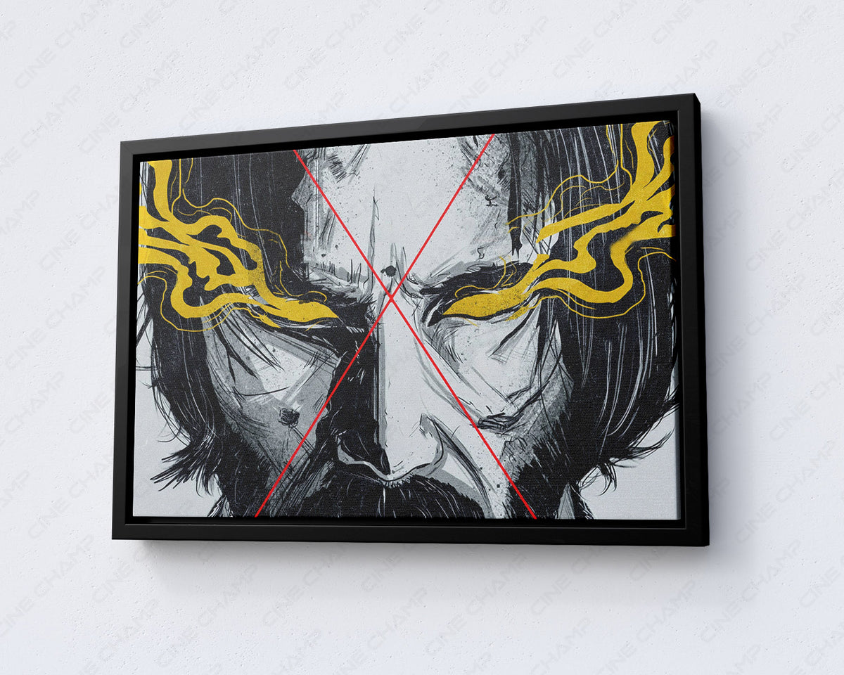 John Wick abstract action movie artwork