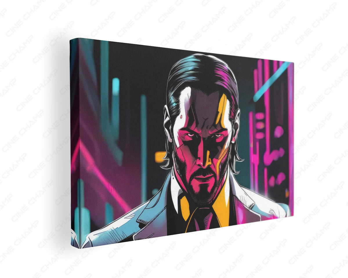 John Wick abstract canvas wall art