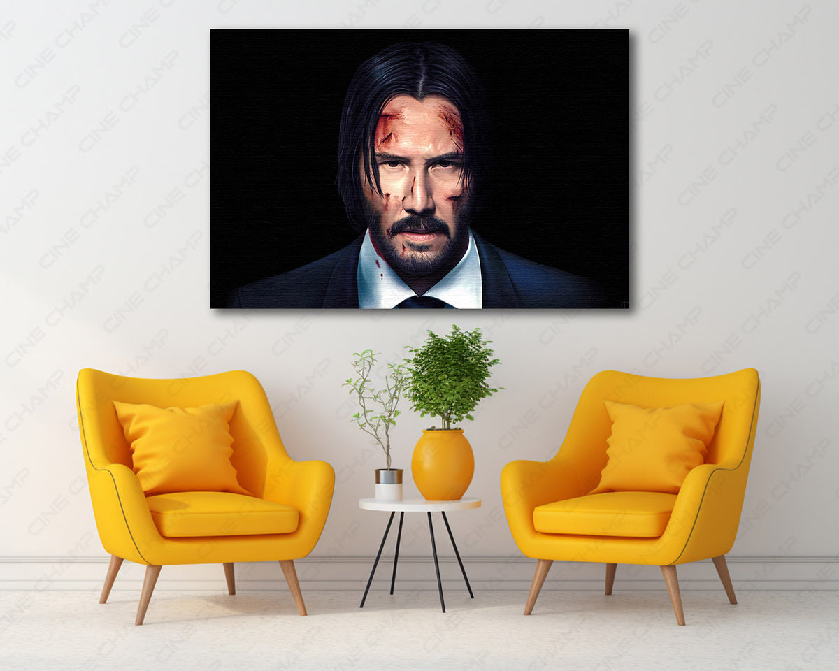 John Wick action character artwork