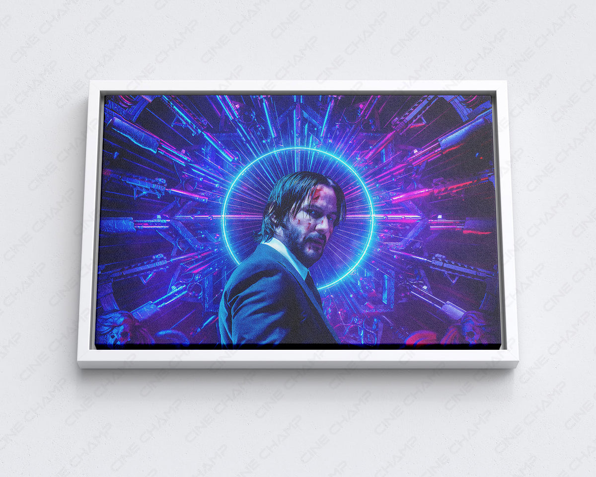 John Wick action movie premium canvas