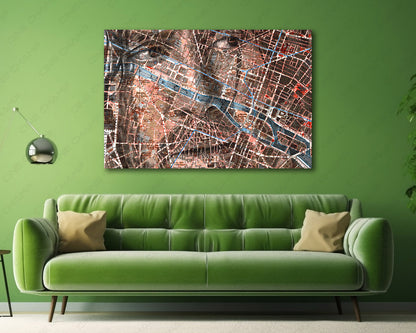John Wick assassin map inspired wall artwork