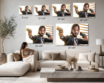 John Wick bold artistic collector canvas