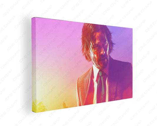 John Wick cinematic portrait canvas wall art