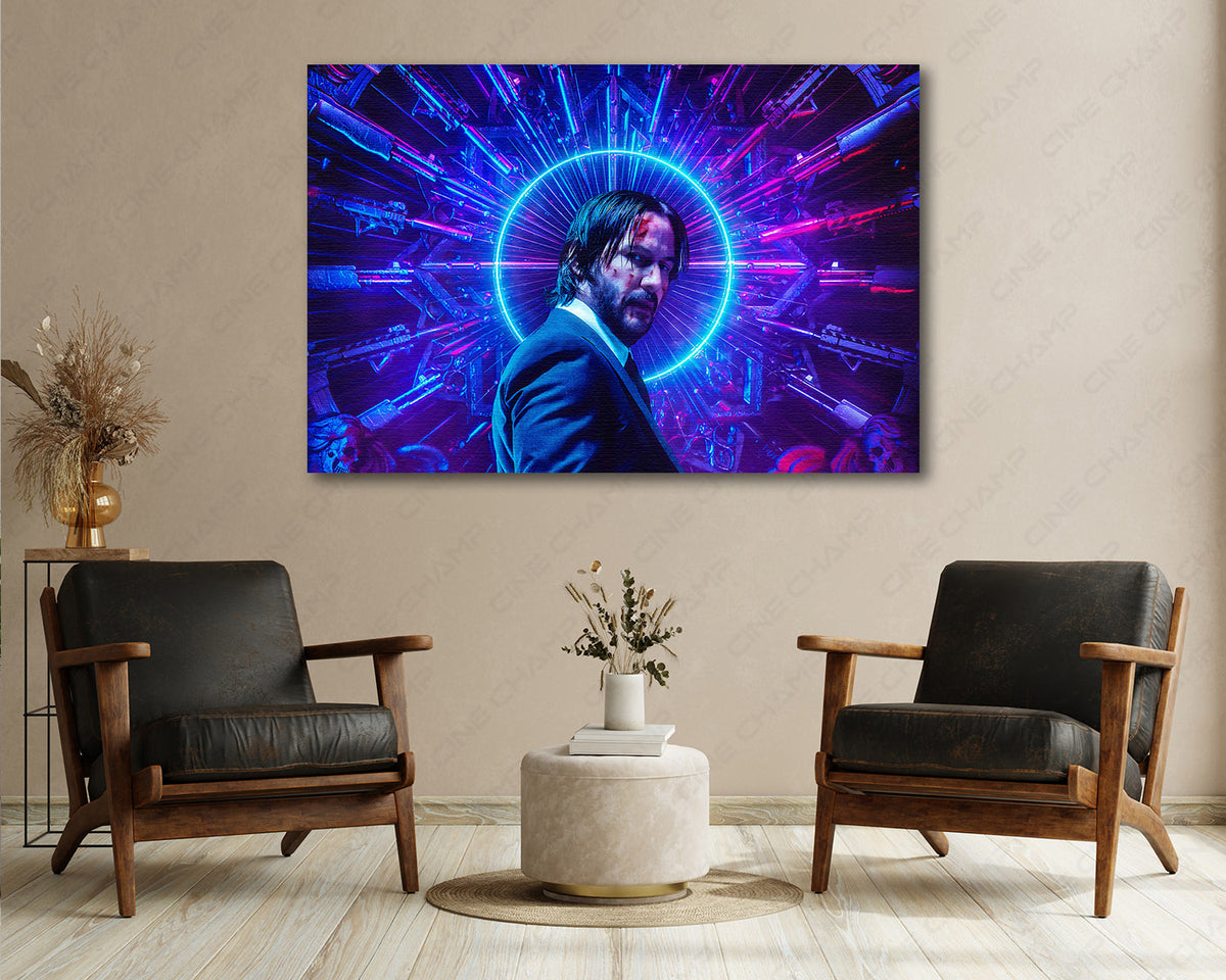 John Wick cinematic wall artwork