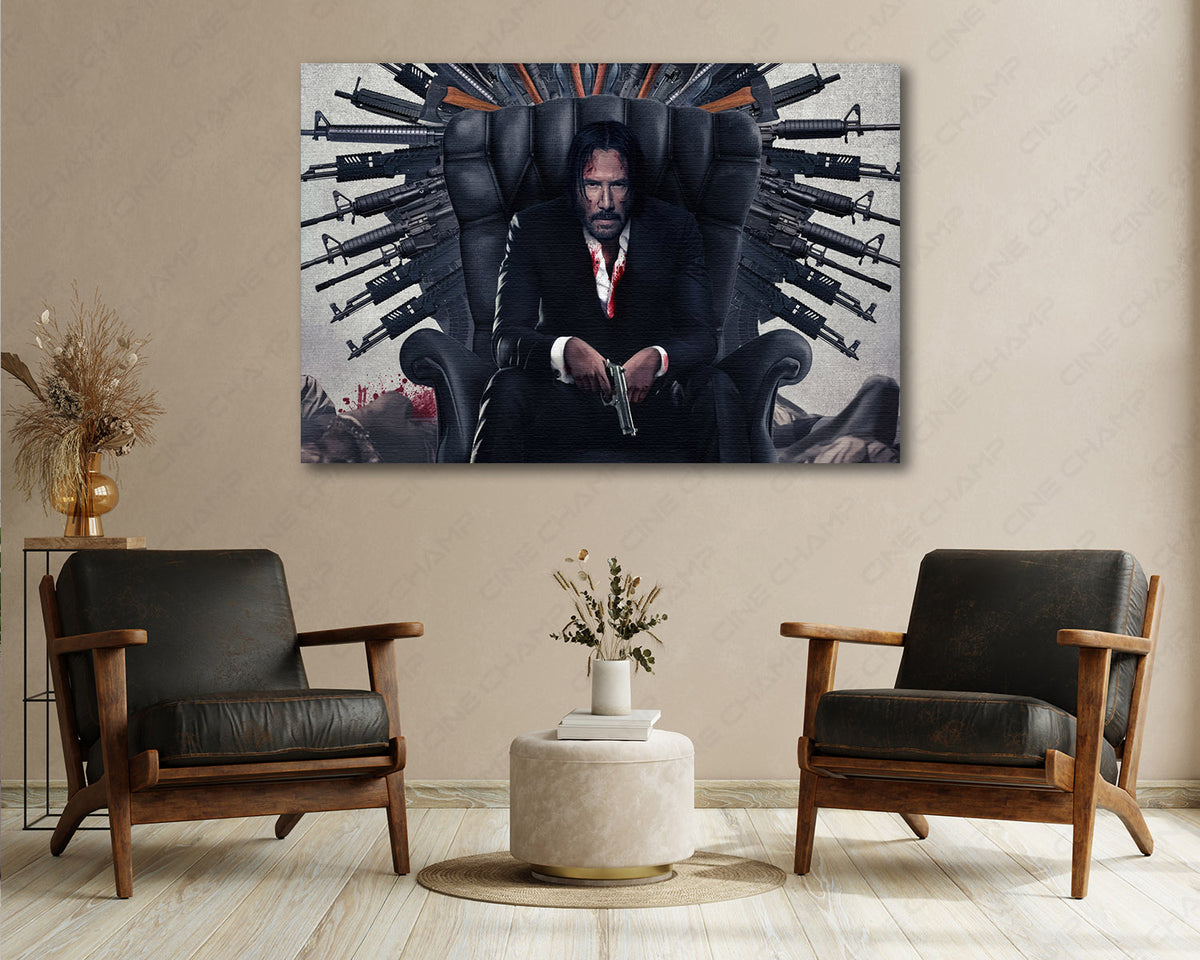 John Wick collector action wall art