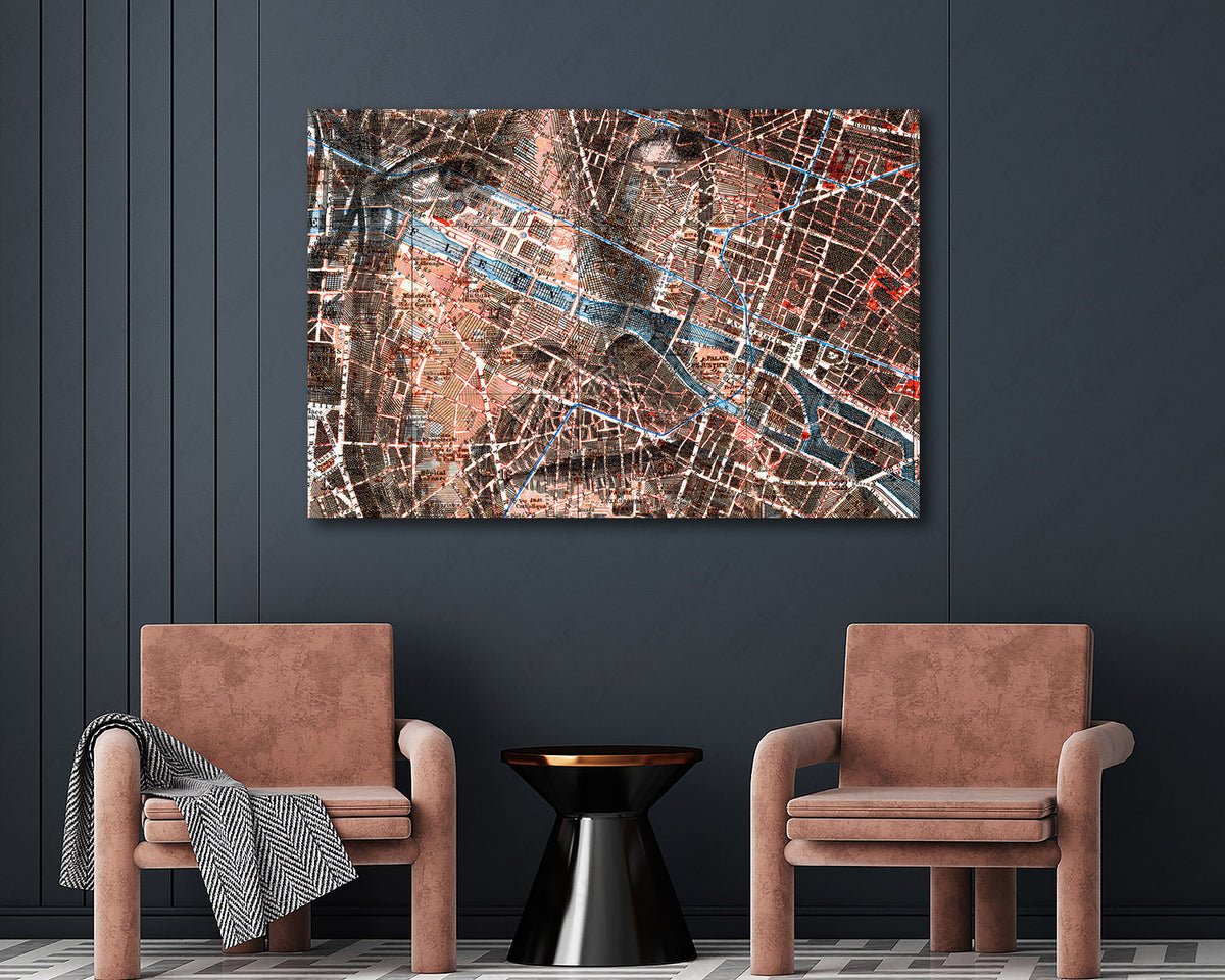 John Wick collector map wall décor
