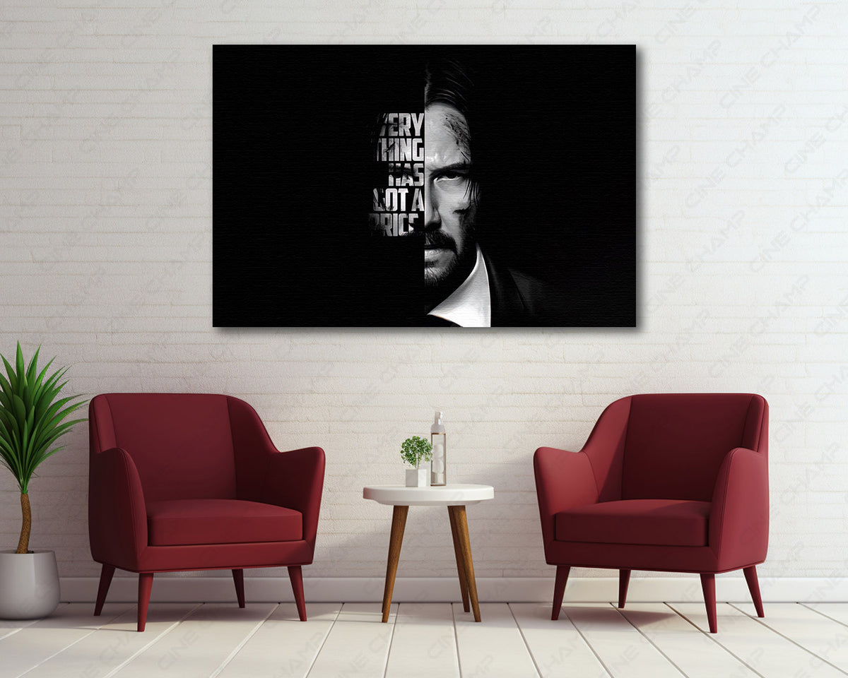 John Wick collector wall art