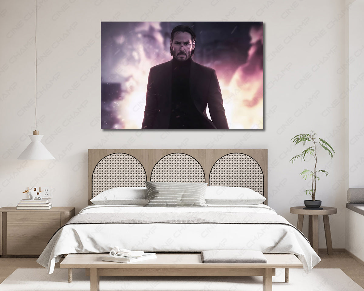 John Wick dark canvas print