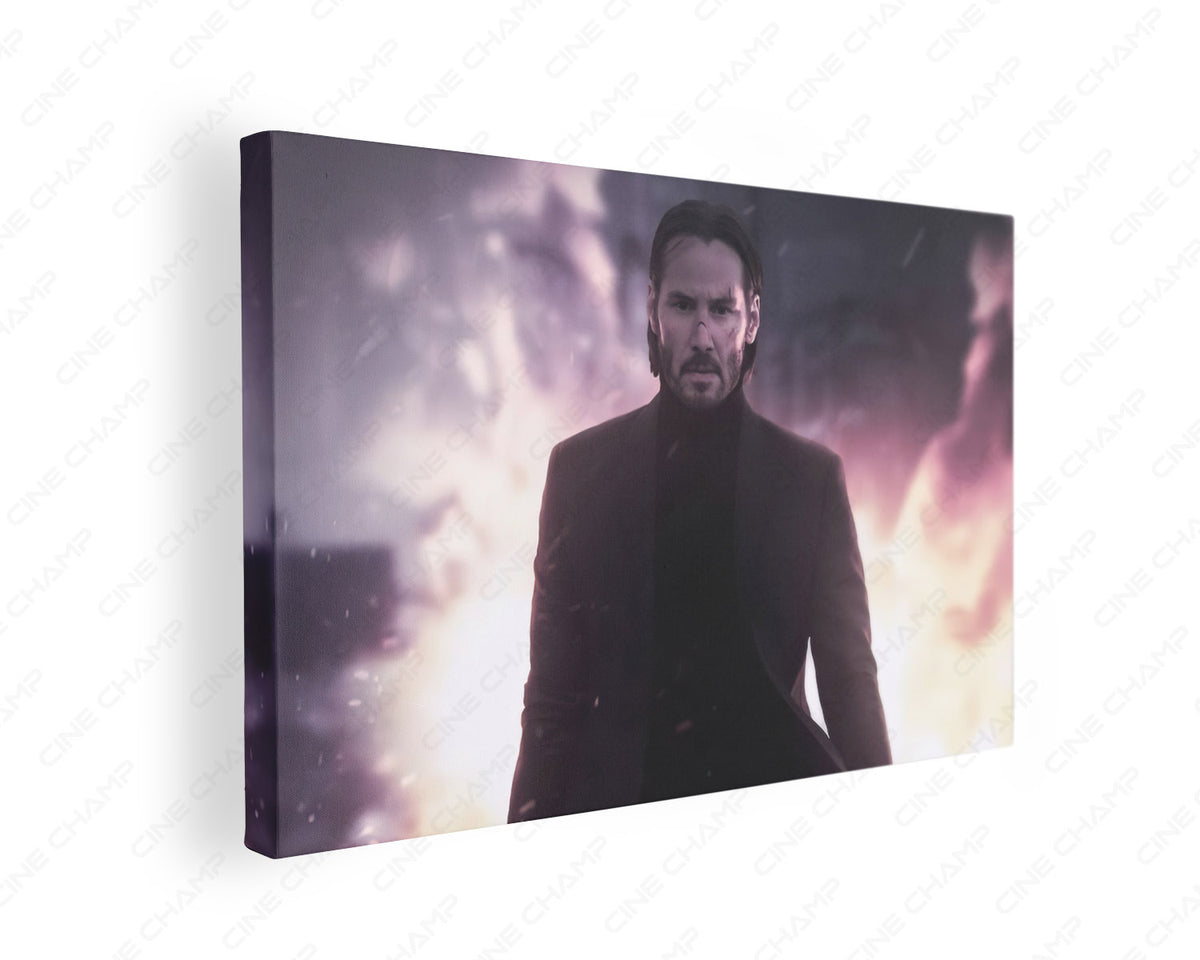 John Wick dark cinematic canvas wall art