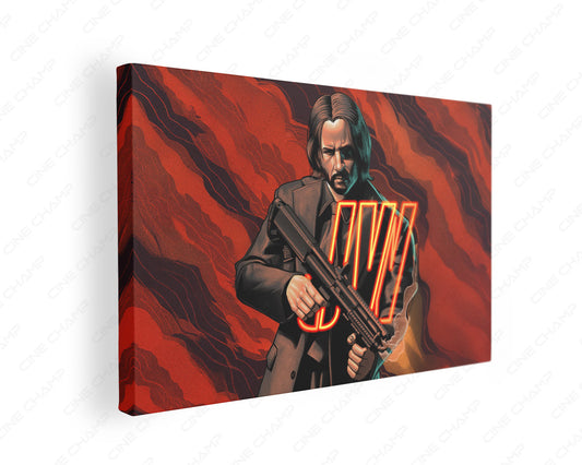 John Wick dark luxury canvas wall art