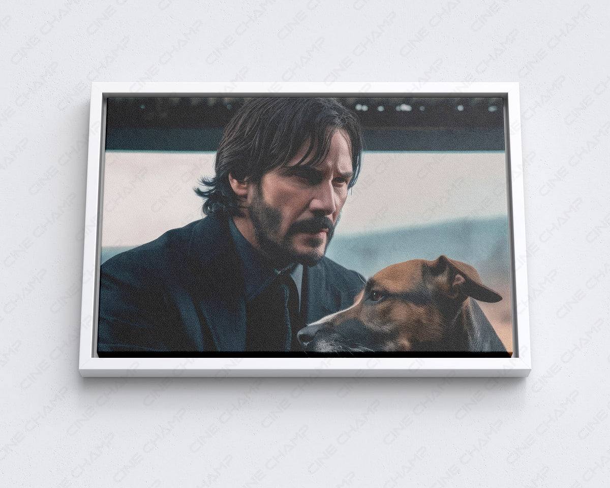 John Wick dog cinematic canvas