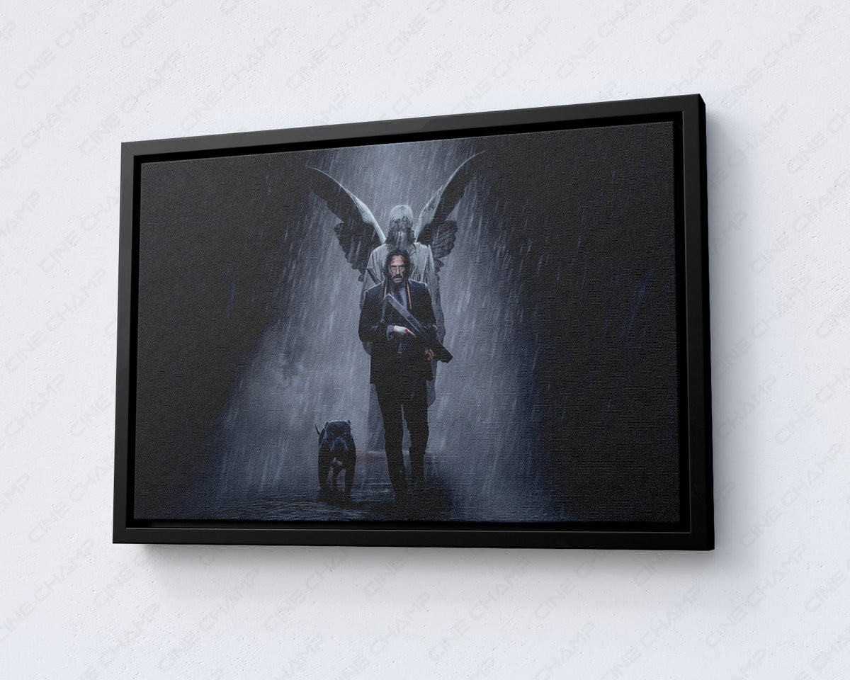 John Wick dog collector canvas