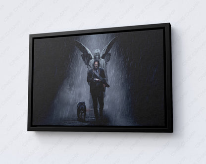 John Wick dog collector canvas