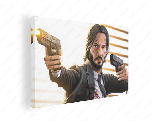 John Wick fanart poster canvas wall artwork