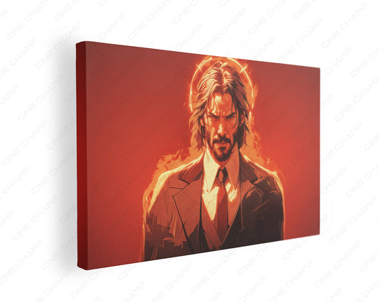 John Wick intense gaze canvas wall art