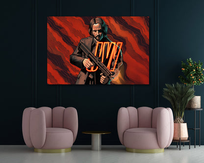 John Wick luxury collector wall art