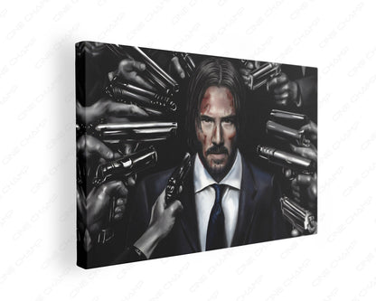 John Wick luxury movie canvas wall art