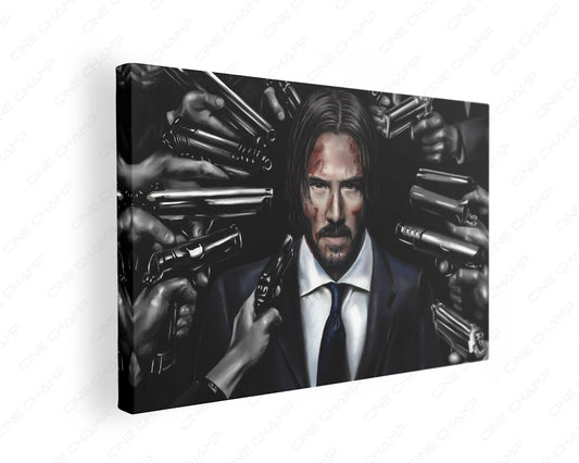 John Wick luxury movie canvas wall art