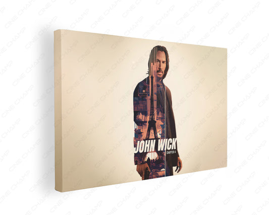 John Wick minimal canvas wall art for modern interiors