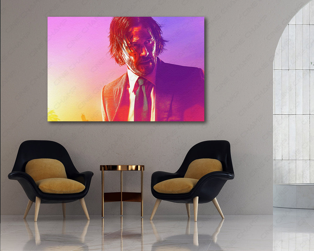 John Wick movie portrait canvas