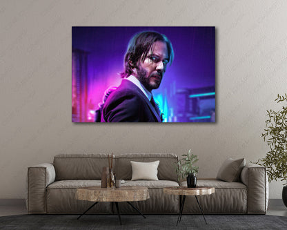 John Wick painted canvas print