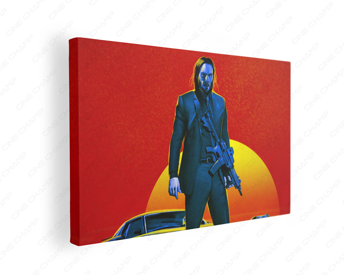 John Wick pop art canvas wall art