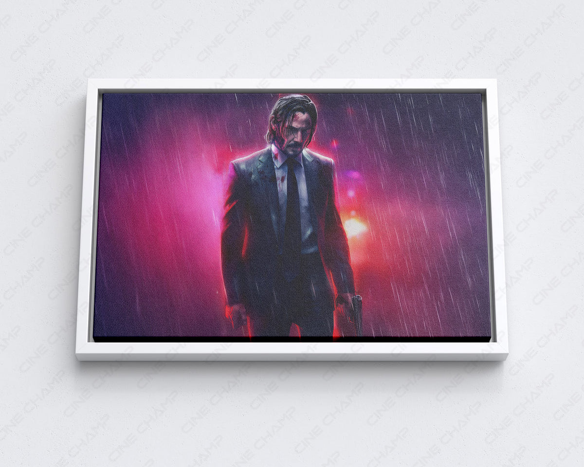 John Wick refined action hero wall display