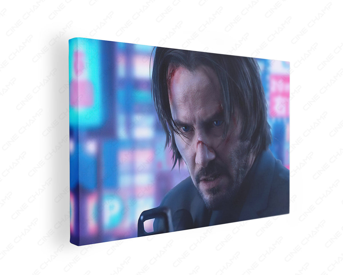 John Wick signature style canvas wall art