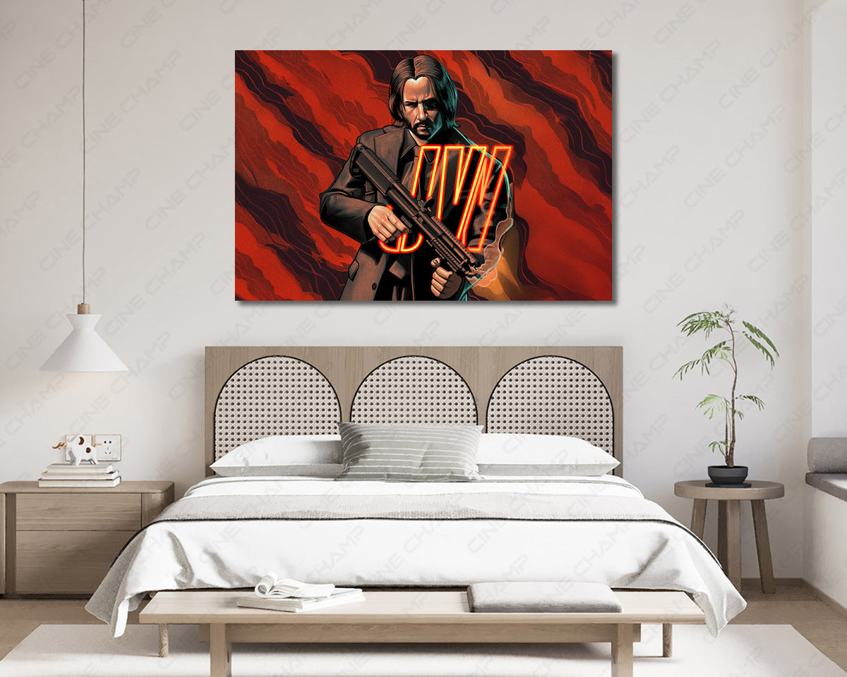 John Wick sophisticated movie artwork