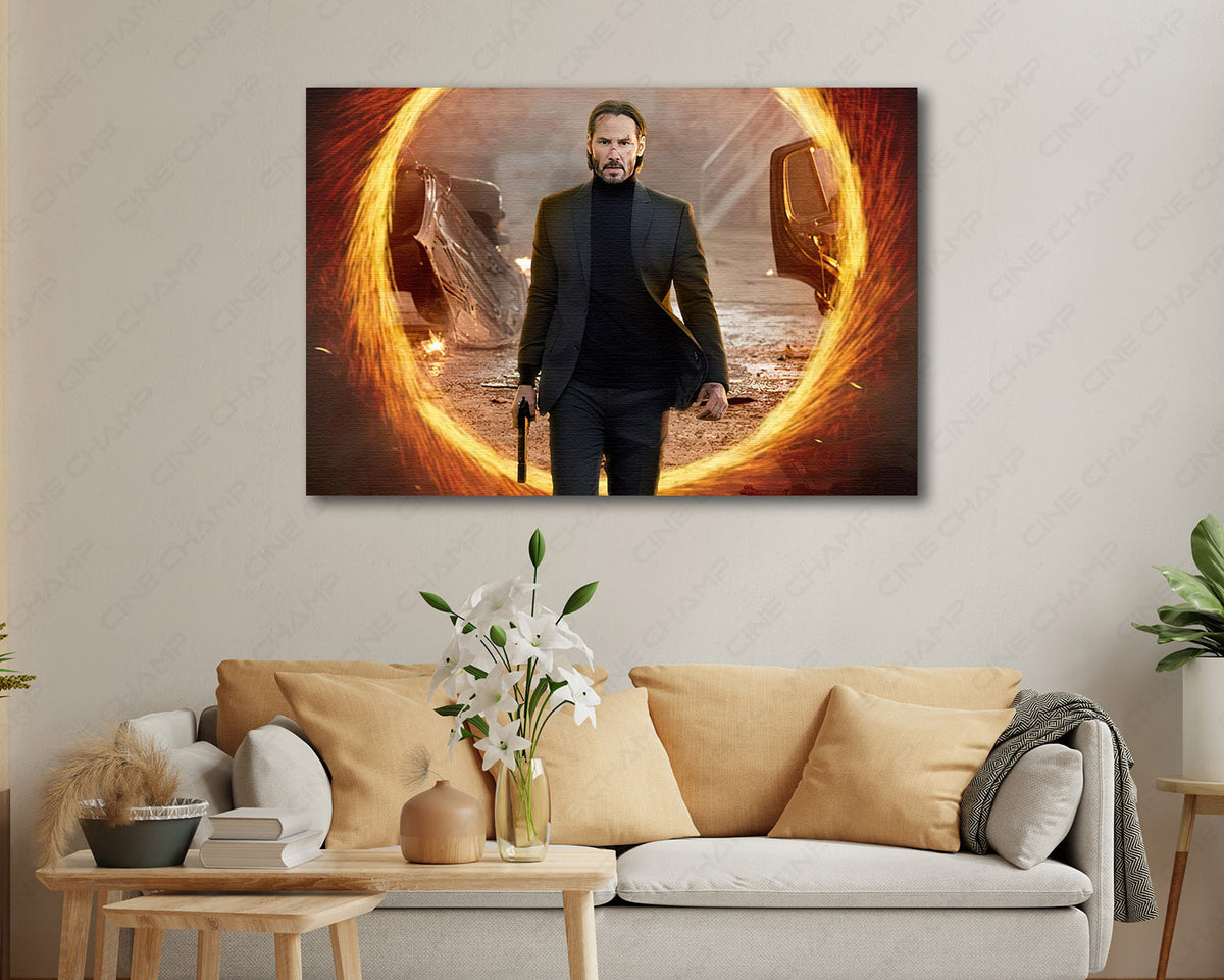 John Wick superhero crossover inspired canvas print